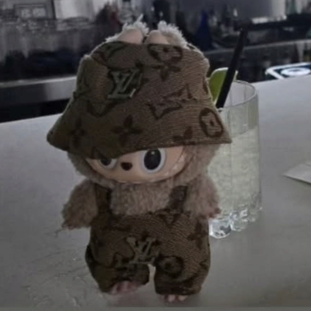 LABUBU The Monsters Tan Stuffed Animal Keychain-Toffee - Picture 10 of 10